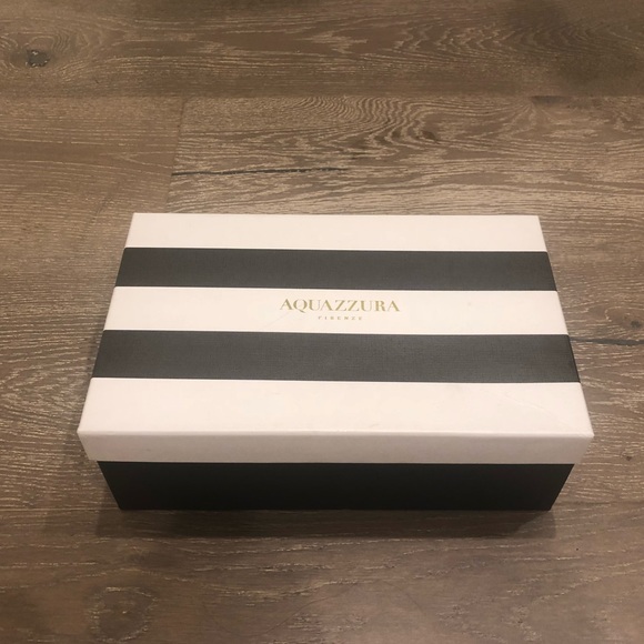 aquazzura blue heels